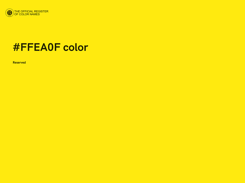 #FFEA0F color image