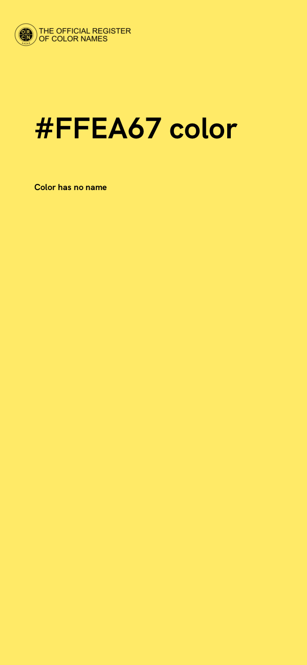 #FFEA67 color image