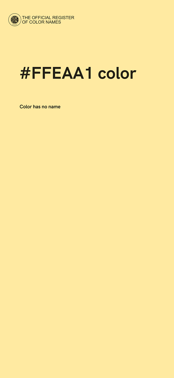 #FFEAA1 color image