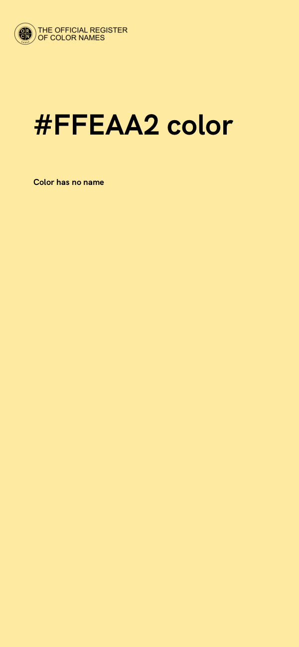 #FFEAA2 color image