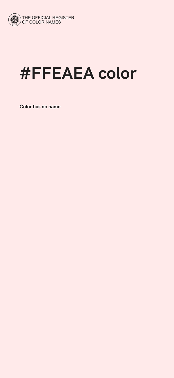 #FFEAEA color image