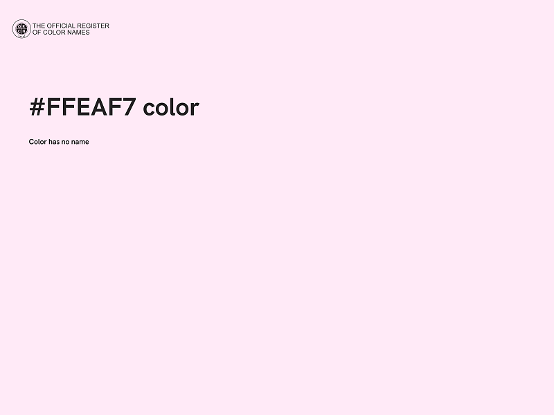 #FFEAF7 color image