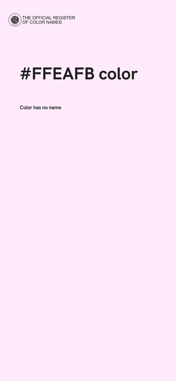 #FFEAFB color image