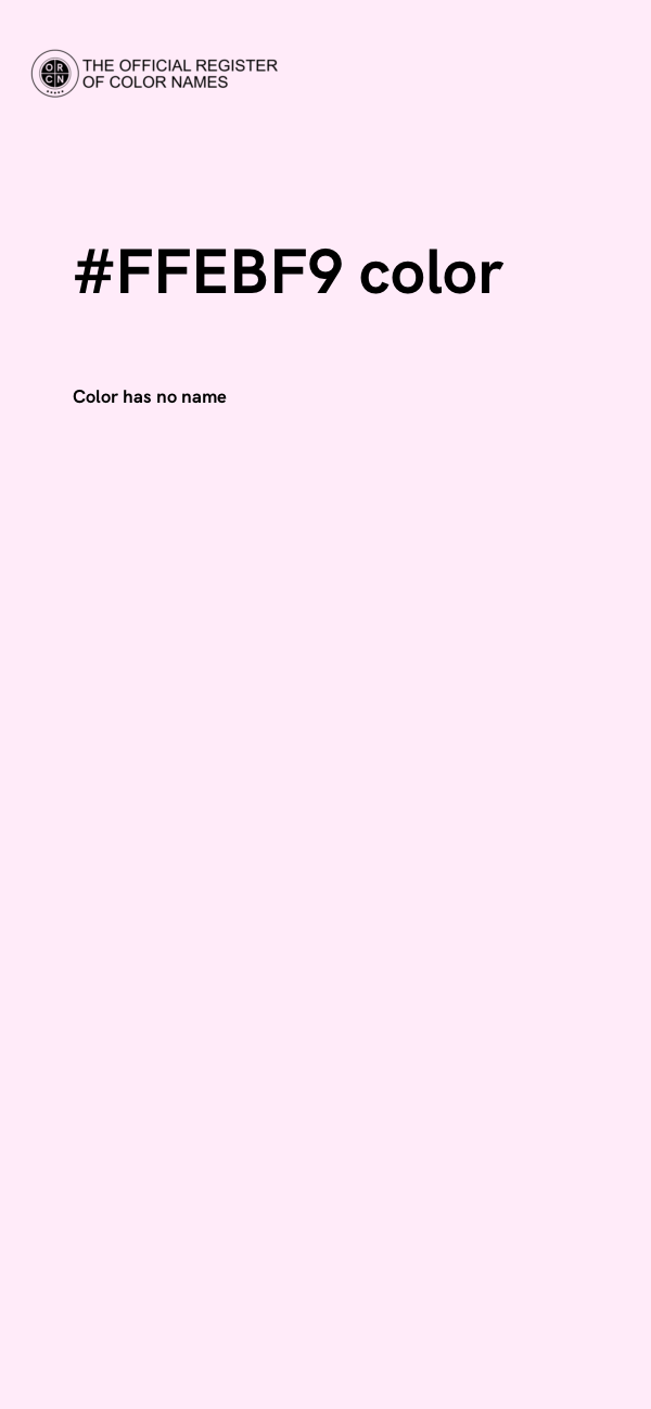 #FFEBF9 color image
