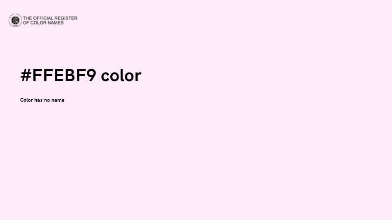 #FFEBF9 color image
