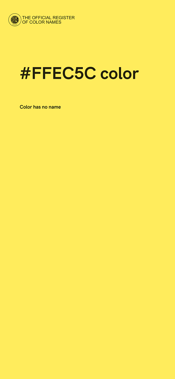 #FFEC5C color image