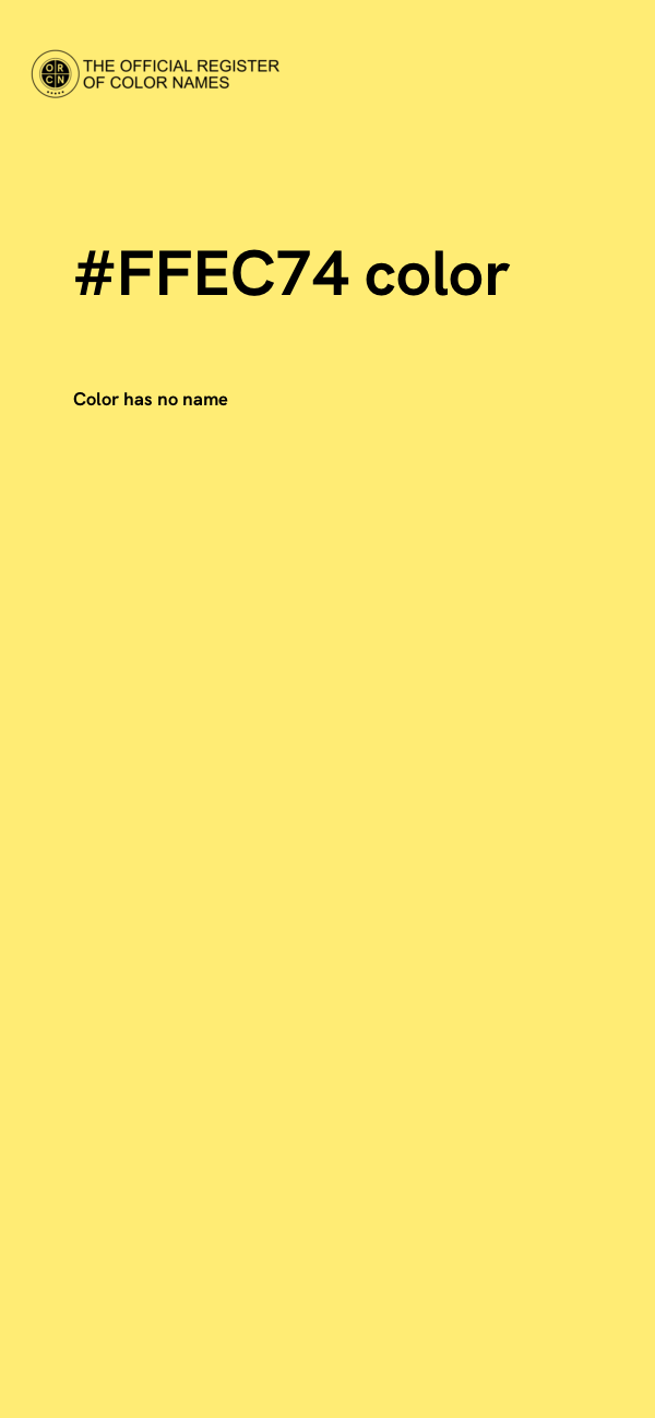 #FFEC74 color image