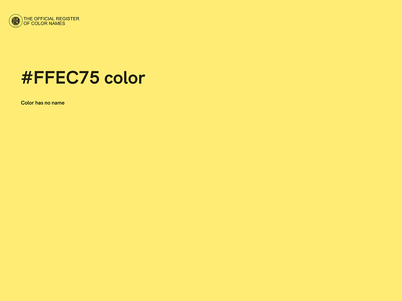#FFEC75 color image