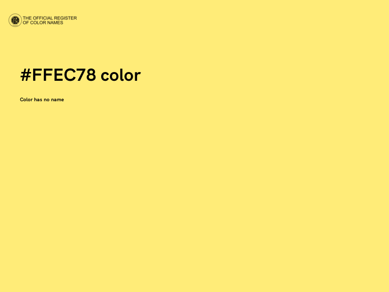 #FFEC78 color image