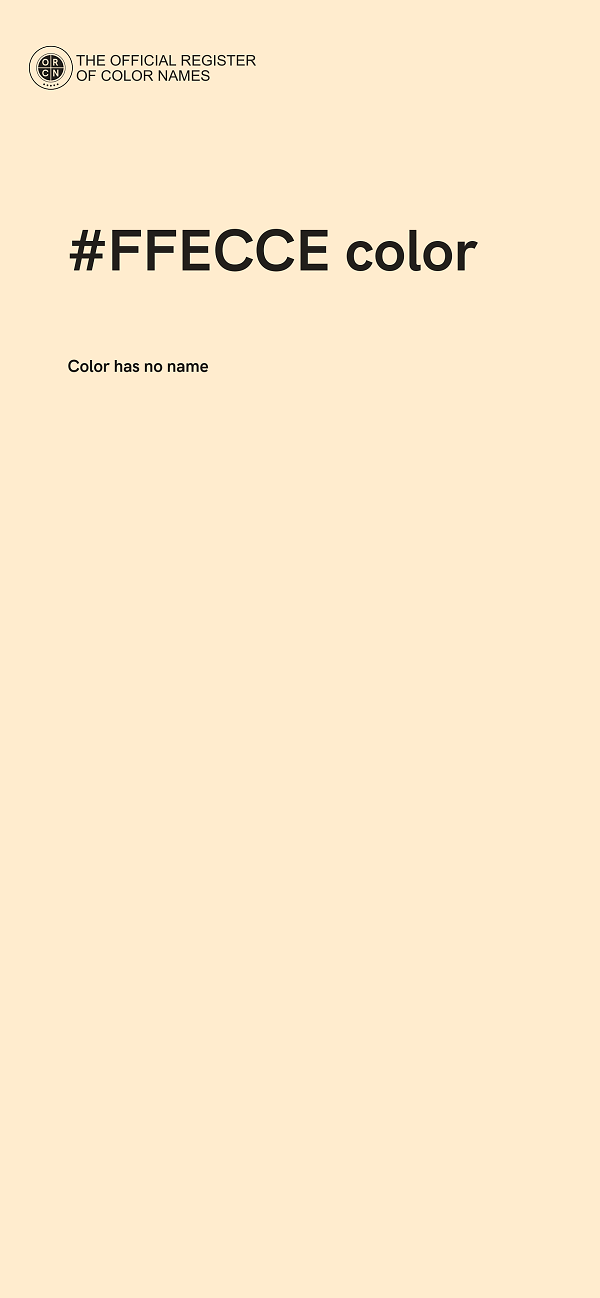 #FFECCE color image