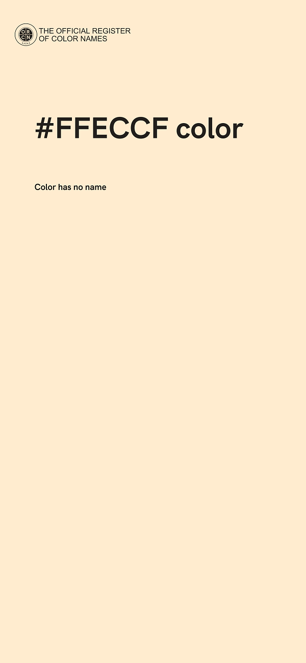 #FFECCF color image