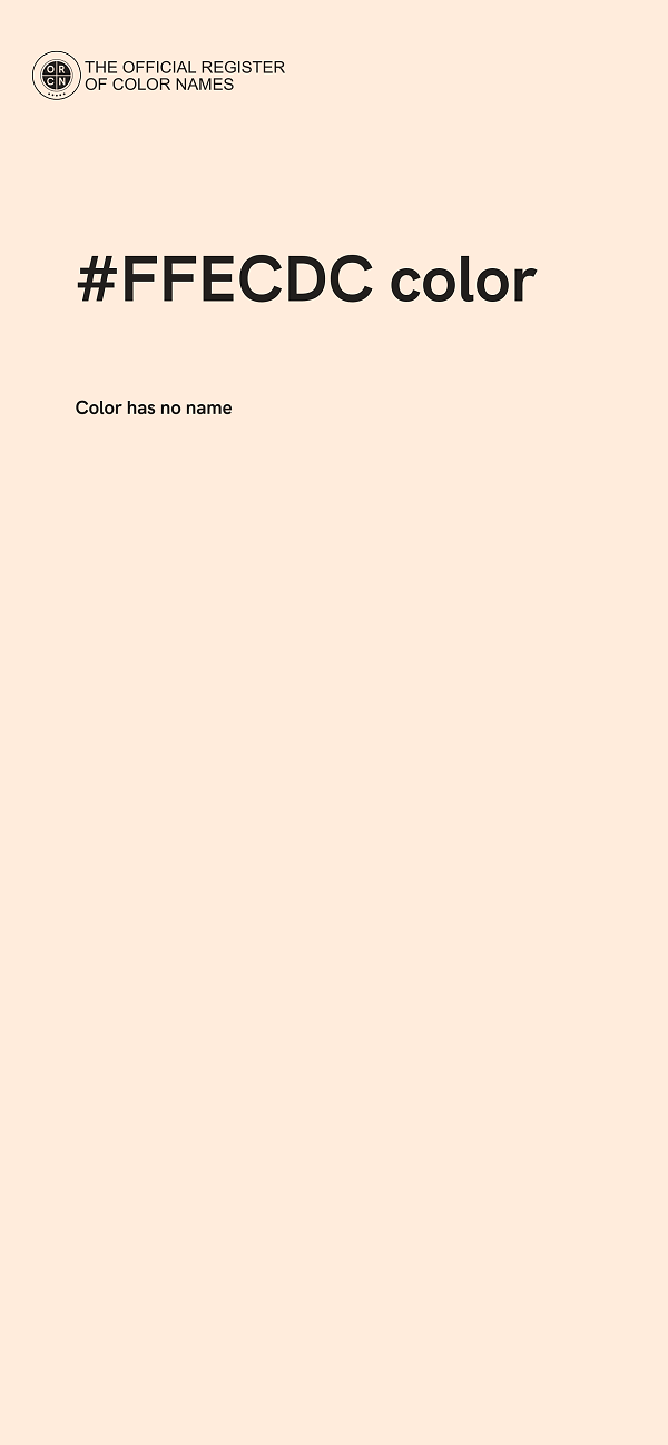 #FFECDC color image