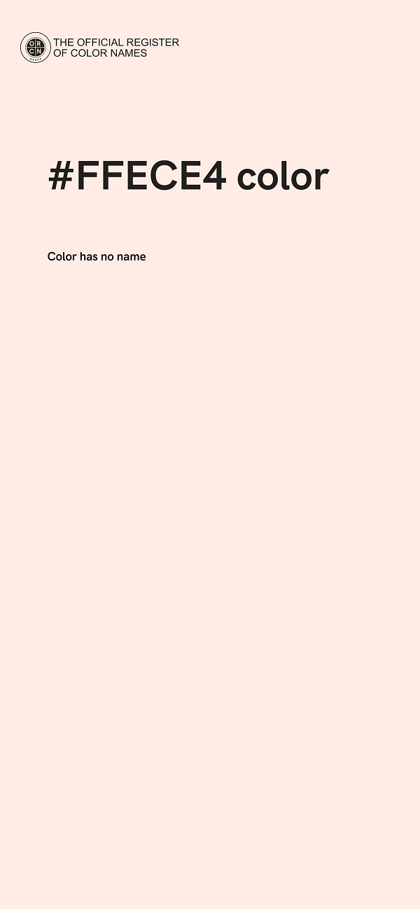 #FFECE4 color image