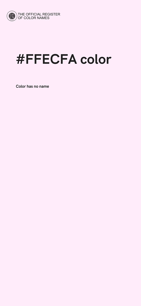 #FFECFA color image
