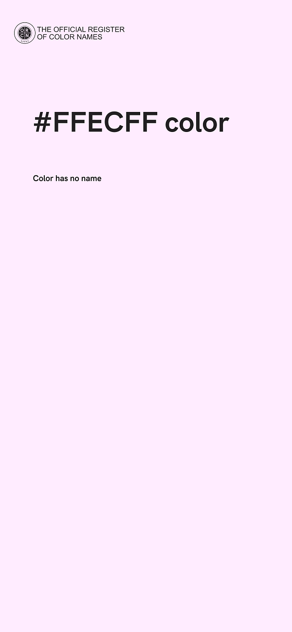 #FFECFF color image