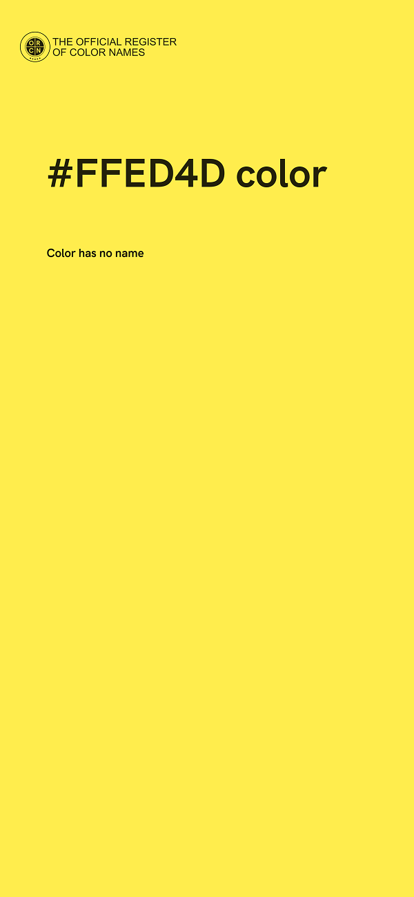 #FFED4D color image