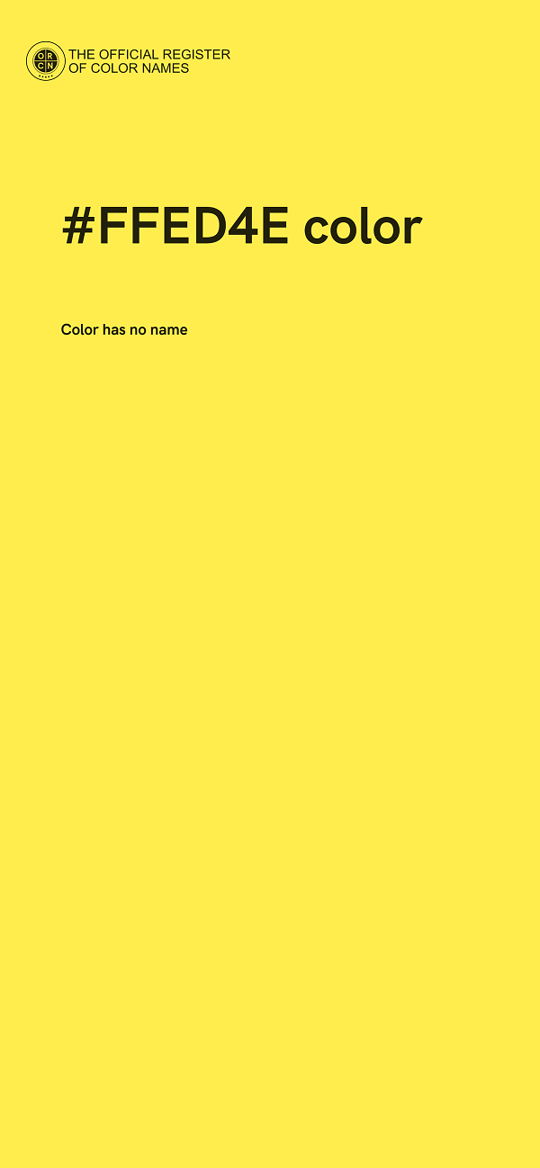 #FFED4E color image