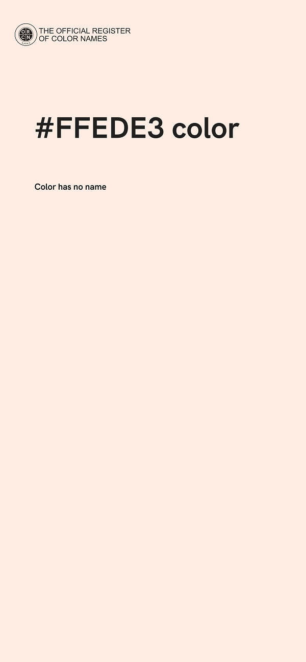 #FFEDE3 color image