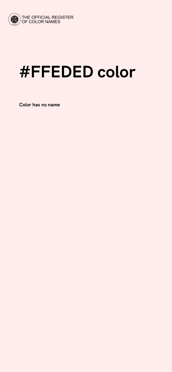 #FFEDED color image