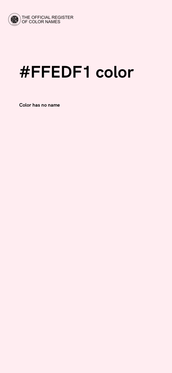 #FFEDF1 color image