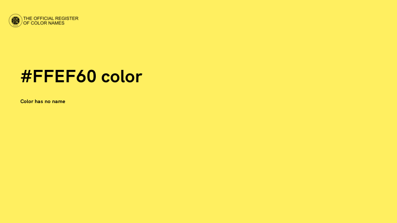 #FFEF60 color image