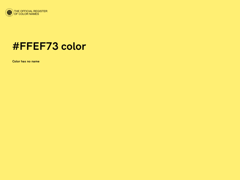 #FFEF73 color image