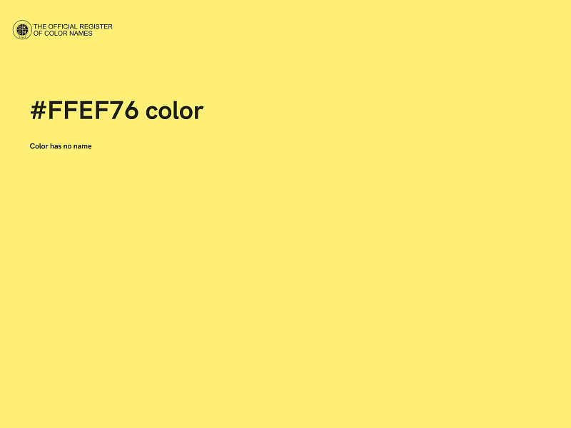 #FFEF76 color image