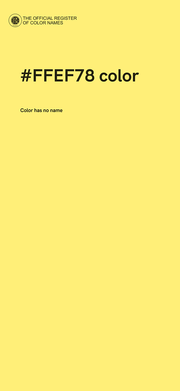 #FFEF78 color image