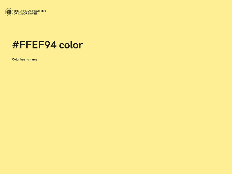 #FFEF94 color image