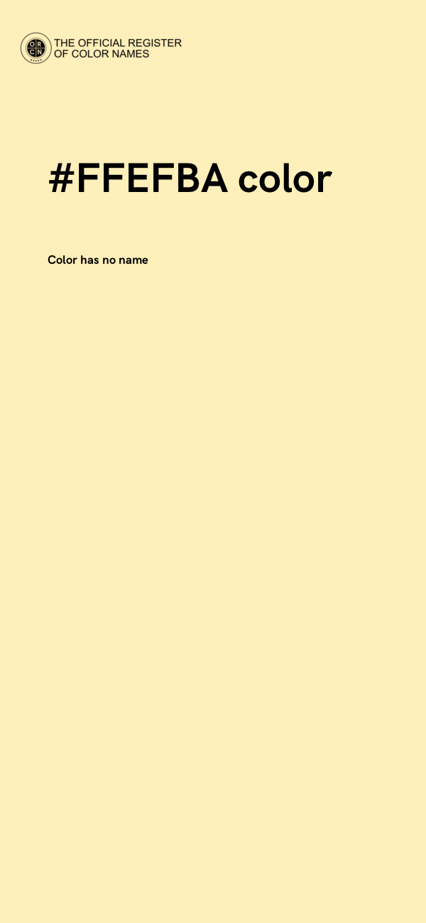 #FFEFBA color image