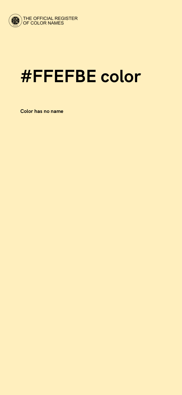 #FFEFBE color image