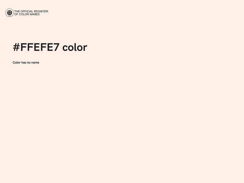 #FFEFE7 color image