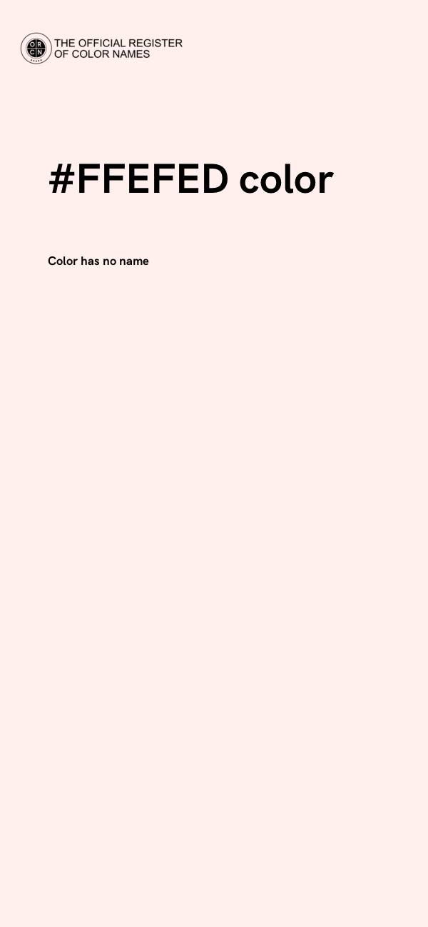 #FFEFED color image