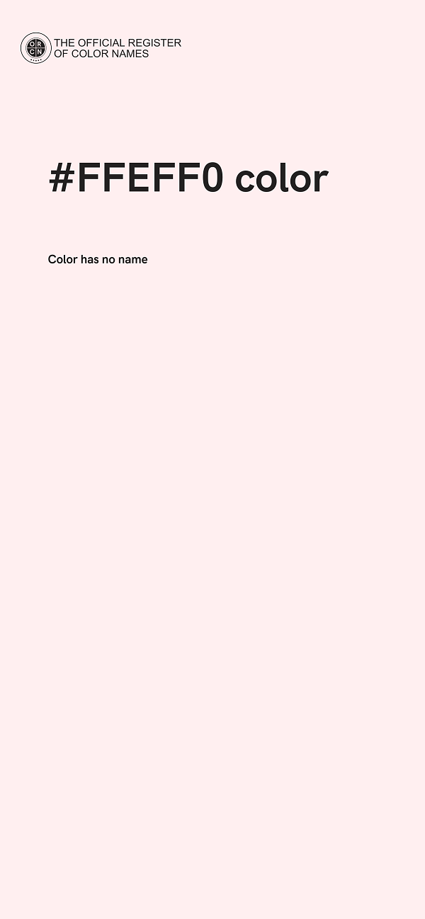 #FFEFF0 color image