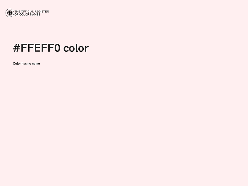 #FFEFF0 color image