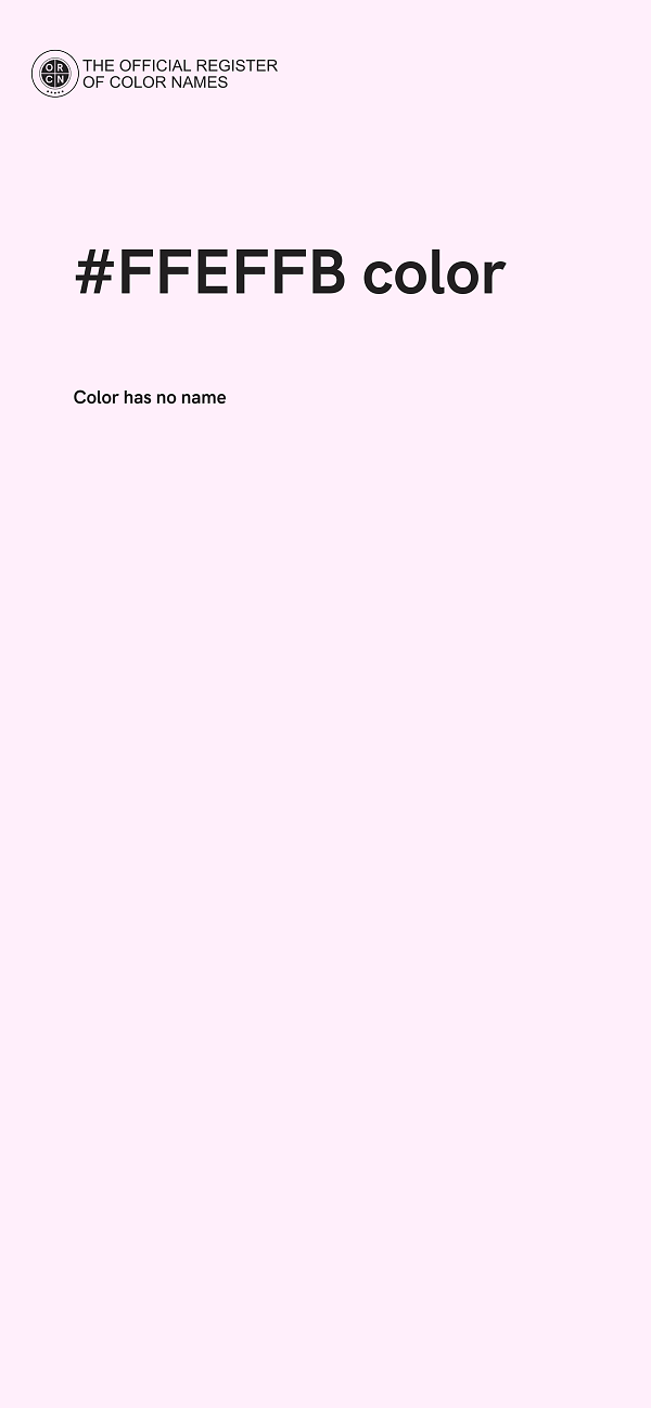#FFEFFB color image