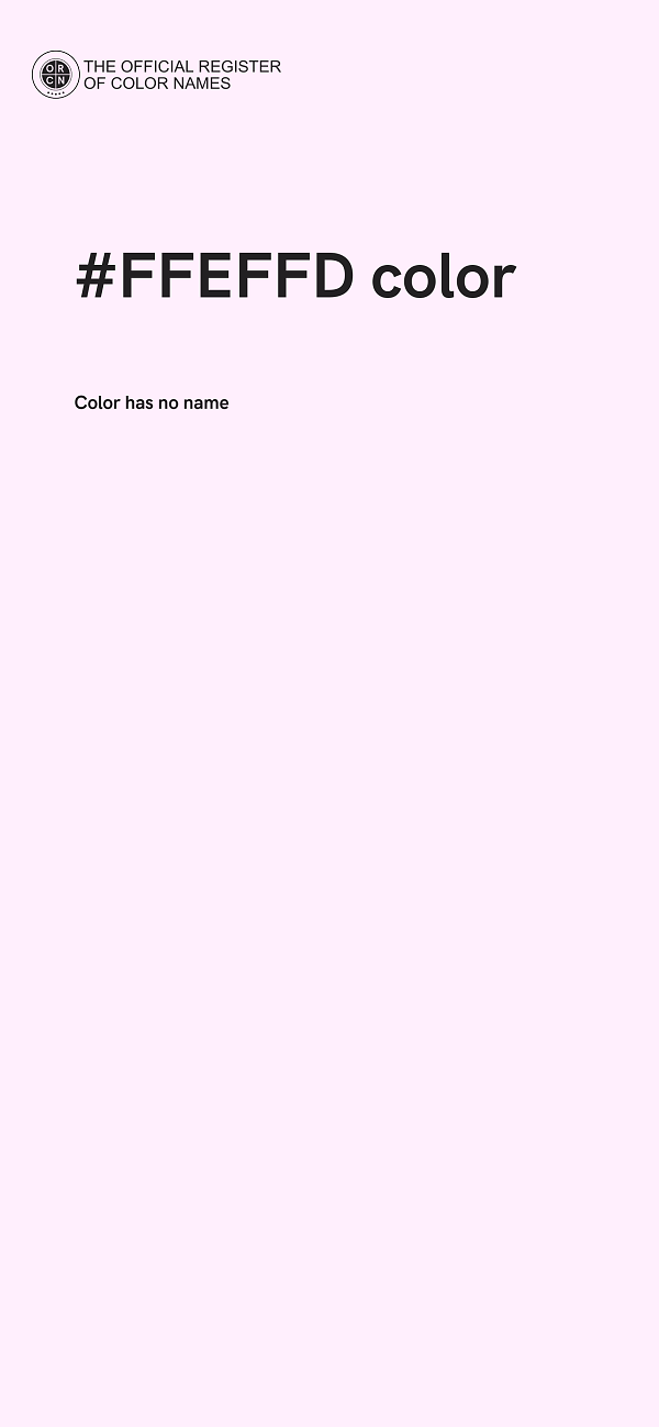 #FFEFFD color image
