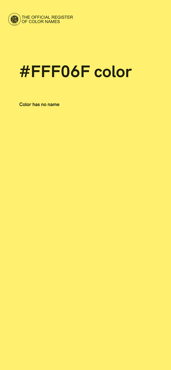 #FFF06F color image