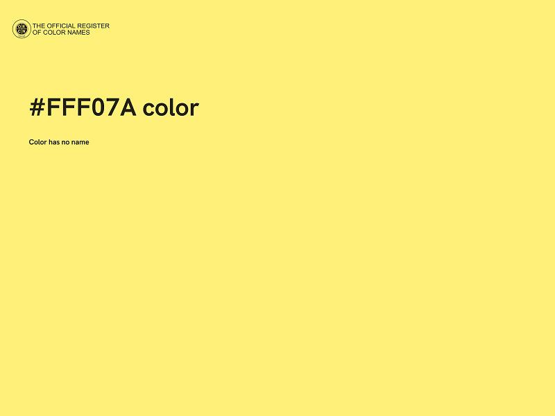 #FFF07A color image