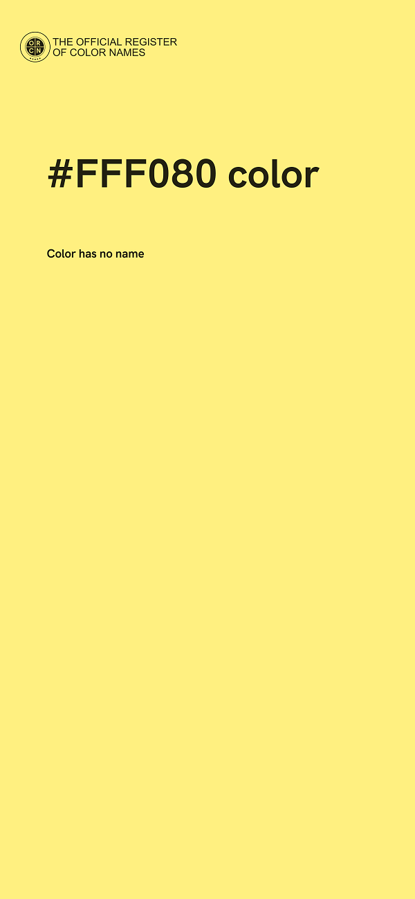 #FFF080 color image