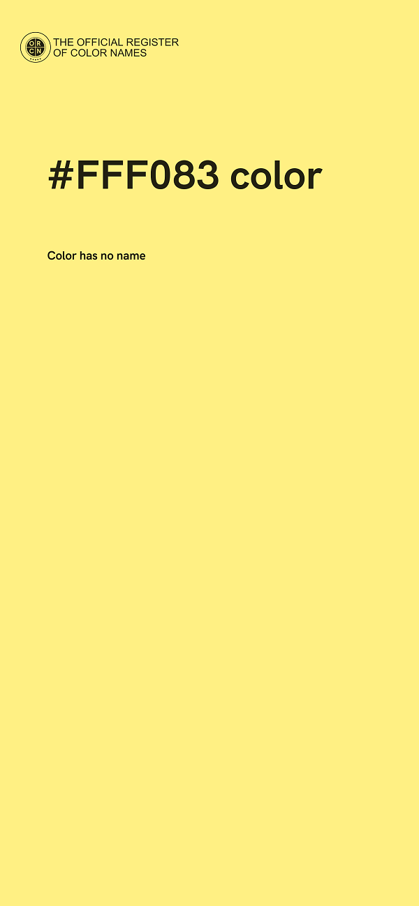 #FFF083 color image