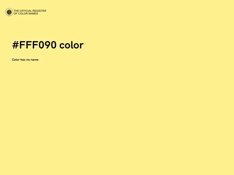 #FFF090 color image