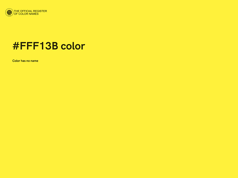 #FFF13B color image