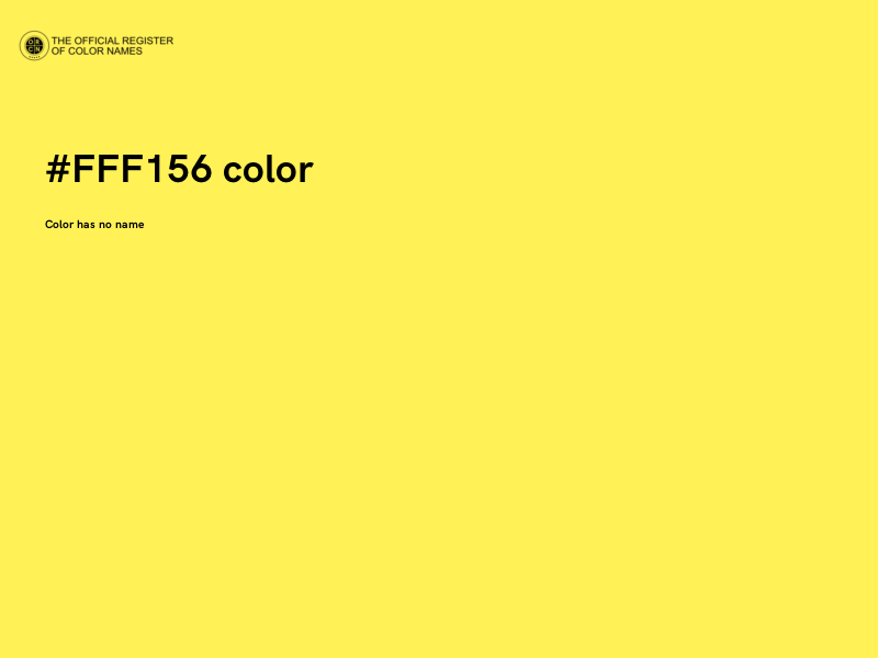 #FFF156 color image