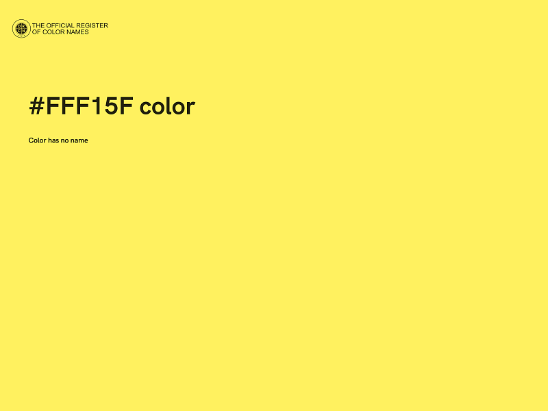 #FFF15F color image