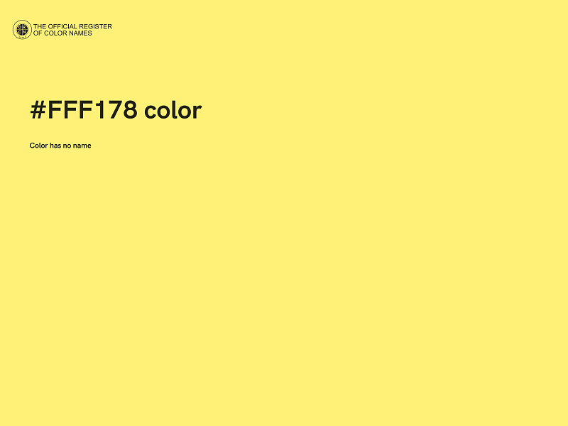 #FFF178 color image