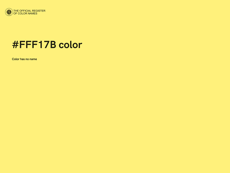 #FFF17B color image