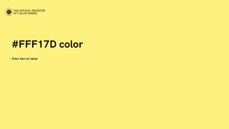 #FFF17D color image