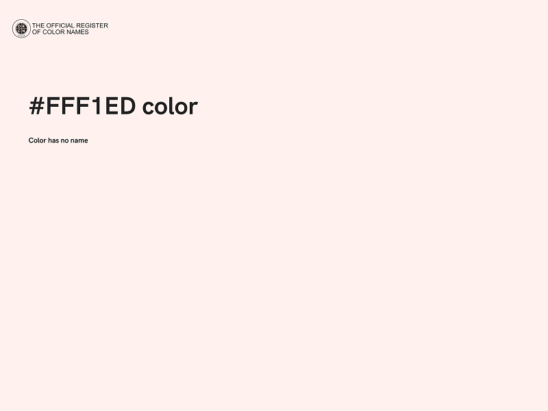 #FFF1ED color image