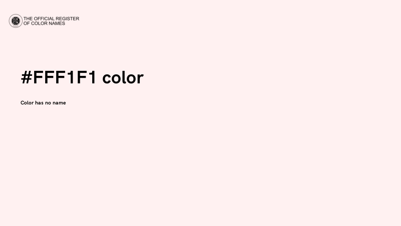 #FFF1F1 color image